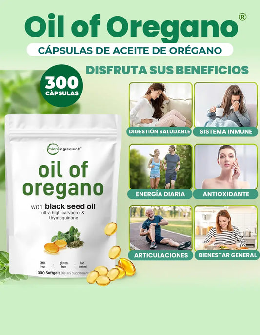 CAPSULAS DE ACEITE DE OREGANO MICROINGREDIENTES [PV1-META-TRENDSHOP]
