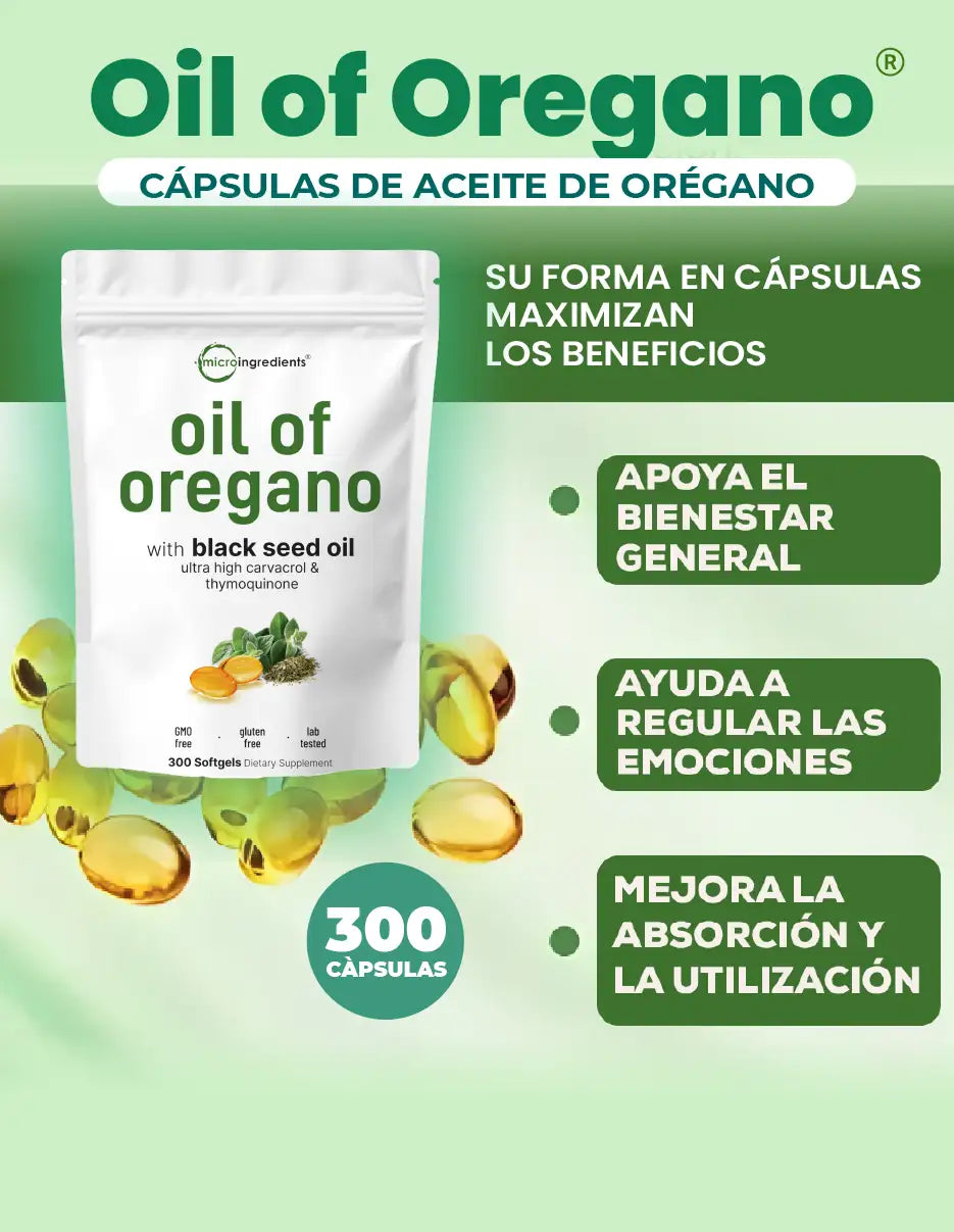 CAPSULAS DE ACEITE DE OREGANO MICROINGREDIENTES [PV1-META-TRENDSHOP]