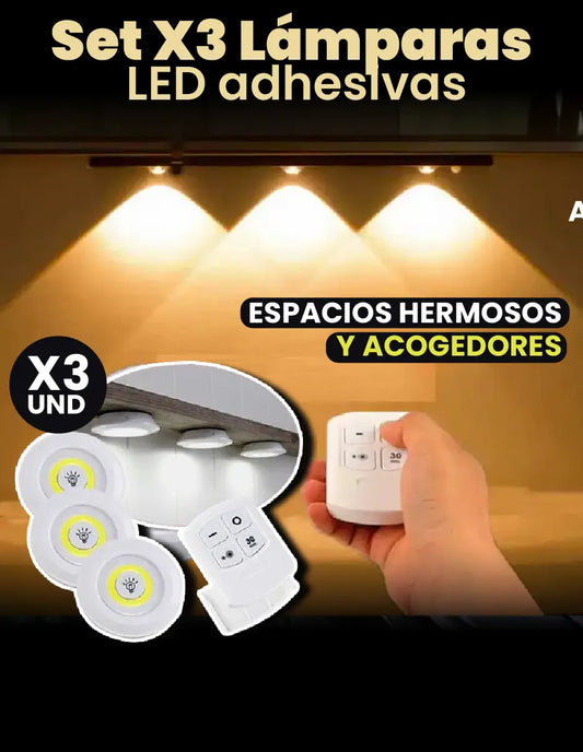 LAMPARAS LED ADHESIVAS SET [PV1-META-TRENDSHOP]