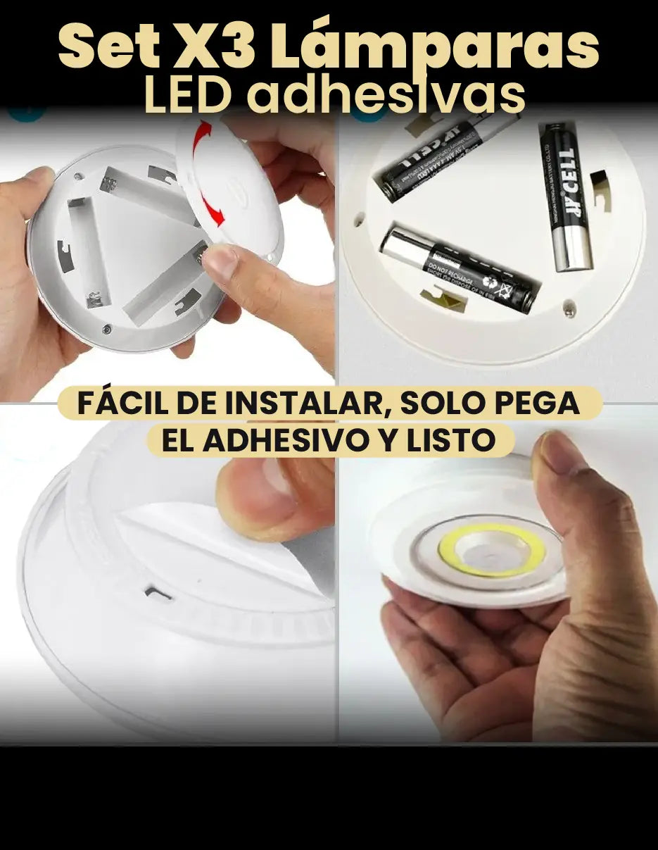 LAMPARAS LED ADHESIVAS SET [PV1-META-TRENDSHOP]