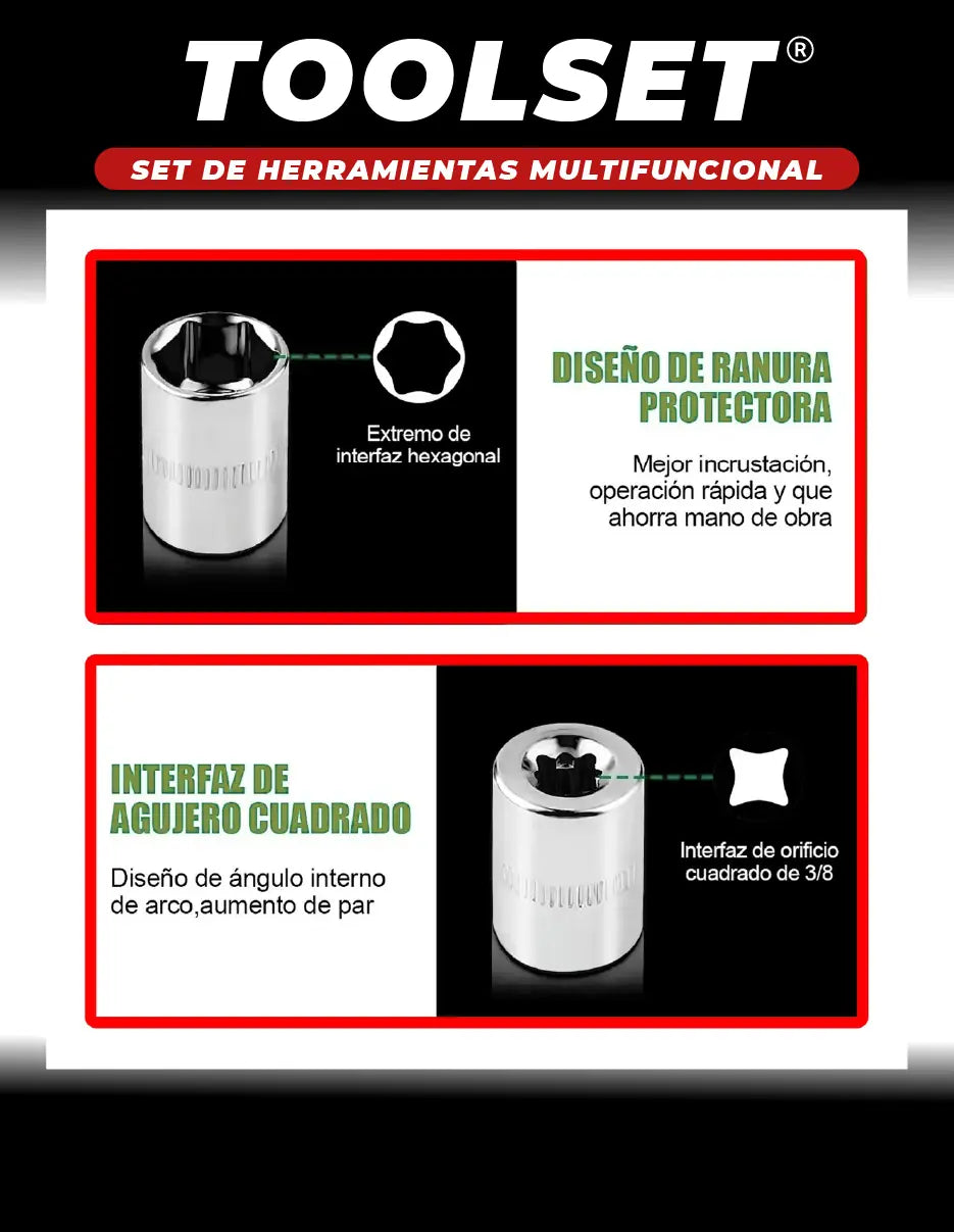 KIT DE HERRAMIENTAS 46 PIEZAS [PV1-WHATSAPP-TRENDSHOP]