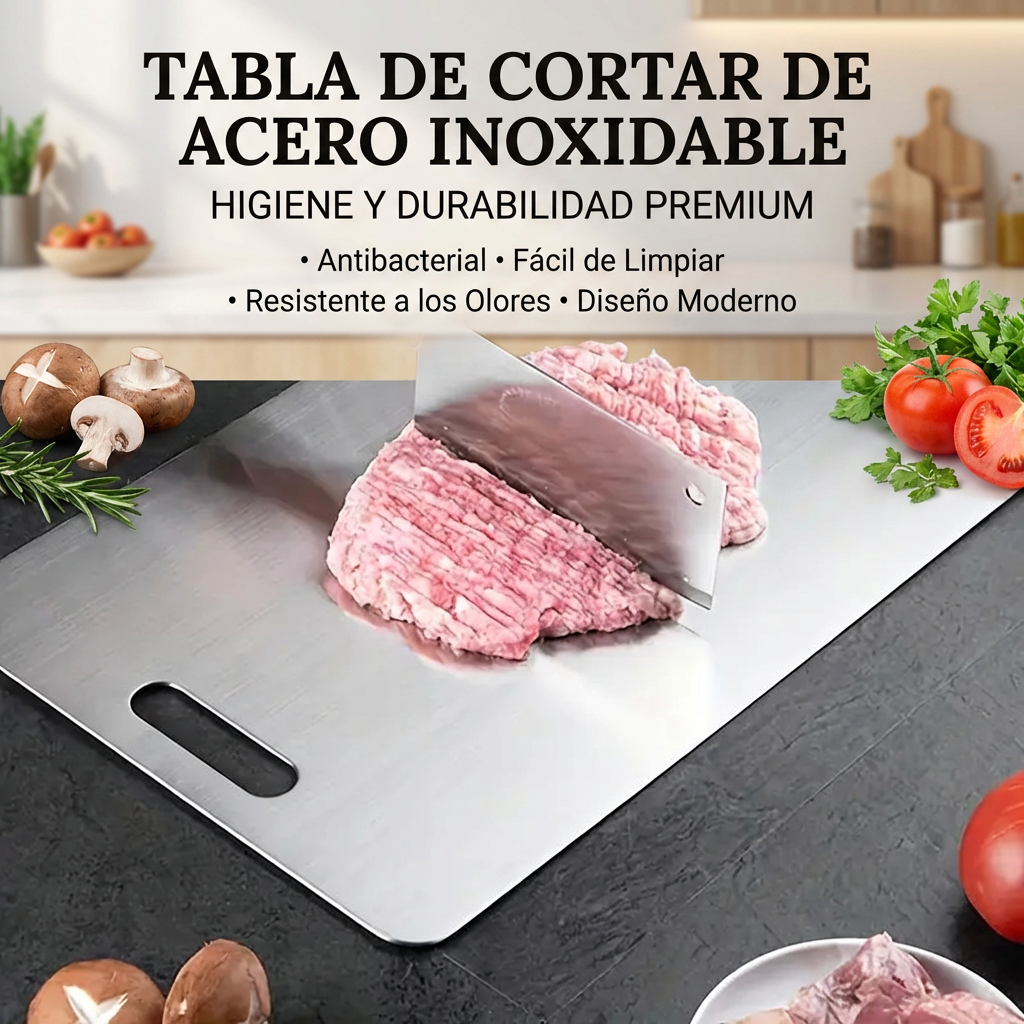 TABLA PARA PICAR DE ACERO [PV1-WHATSAPP-TRENDSHOP]