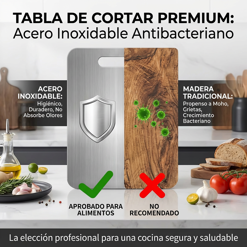 TABLA PARA PICAR DE ACERO [PV1-WHATSAPP-TRENDSHOP]