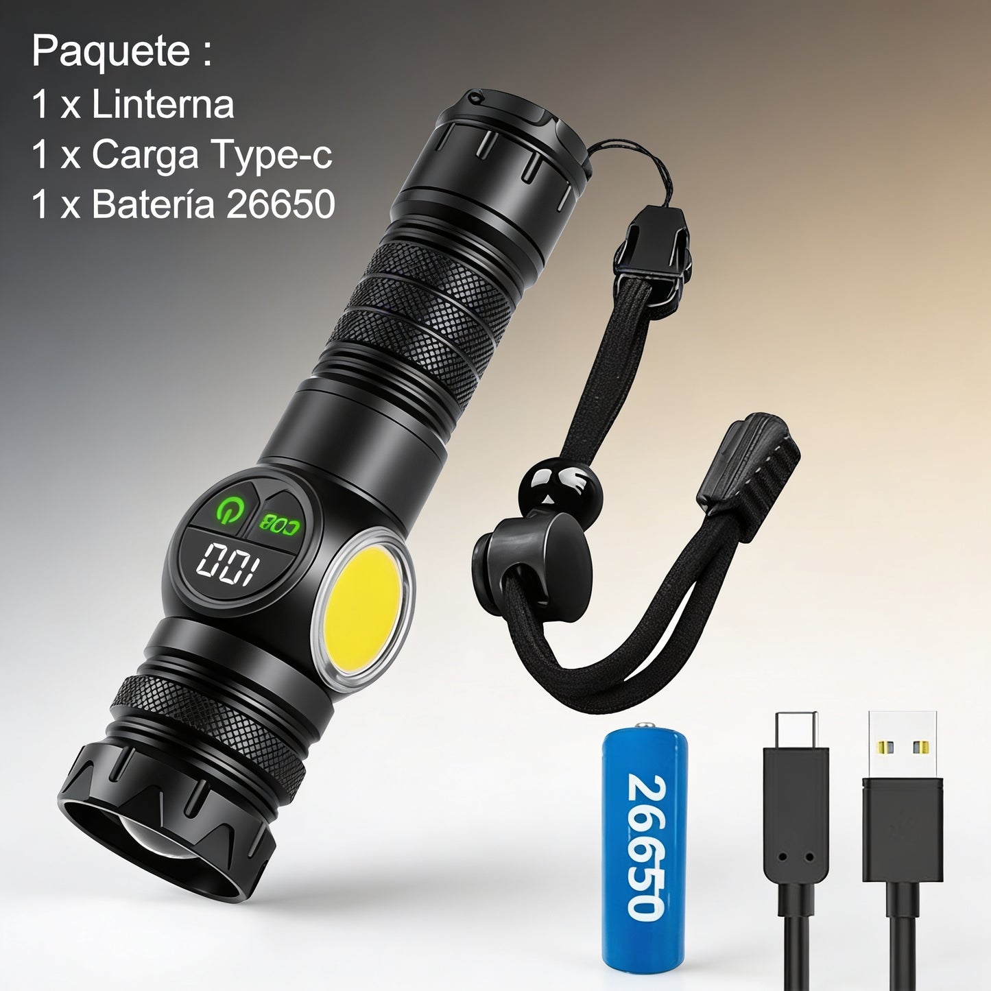 LINTERNA LED DE ALTA POTENCIA [PV1-WHATSAPP-TRENDSHOP]