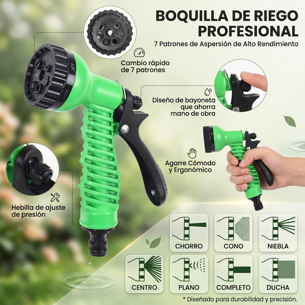 MANGUERA EXTENSIBLE 30M [PV1-WHATSAPP-TRENDSHOP]