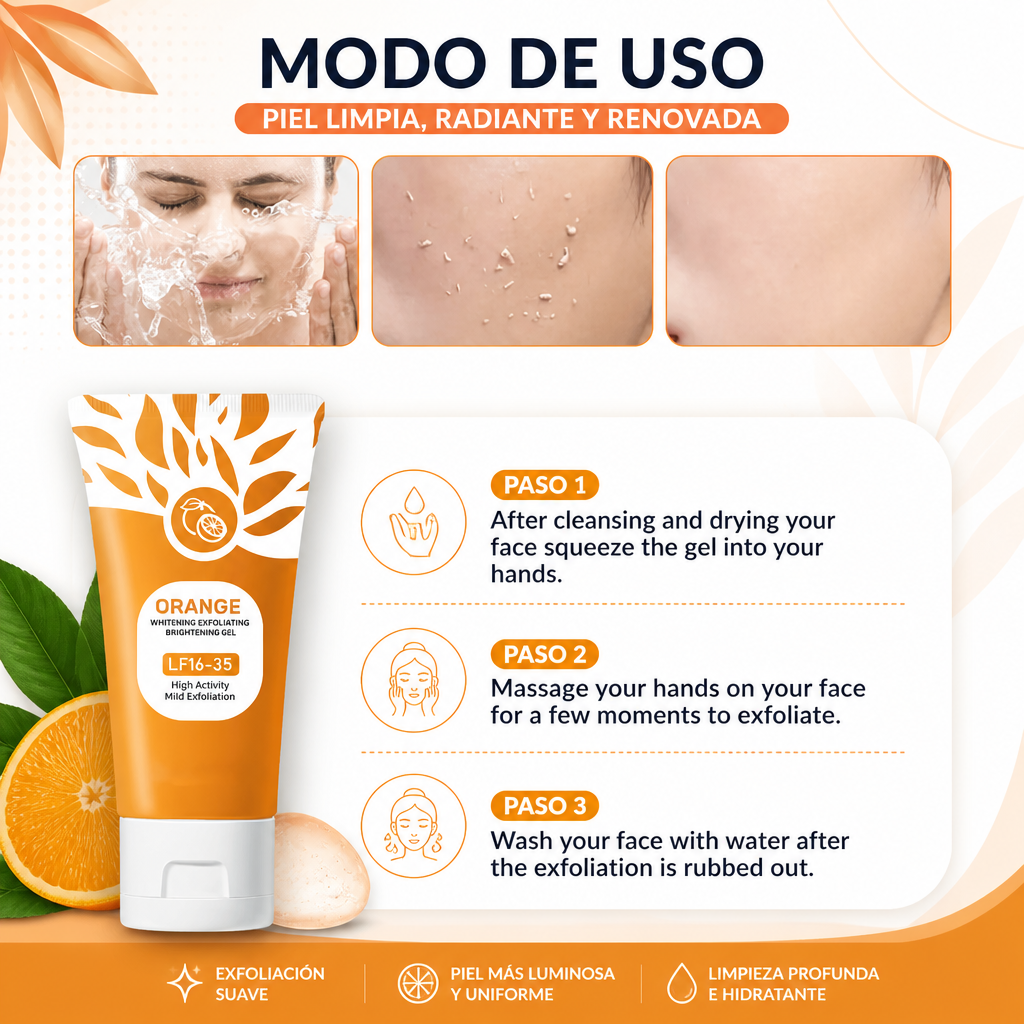 EXFOLIANTE ORANGE [PV1-WHATSAPP-TRENDSHOP]
