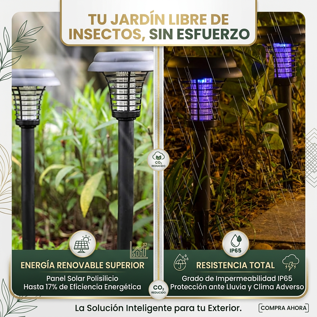 LAMPARA SOLAR MATA MOSQUITOS [PV1-WHATSAPP-TRENDSHOP]