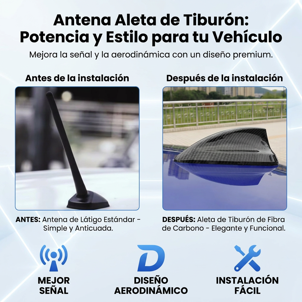 ANTENA TIBURON [PV1-WHATSAPP-TRENDSHOP]