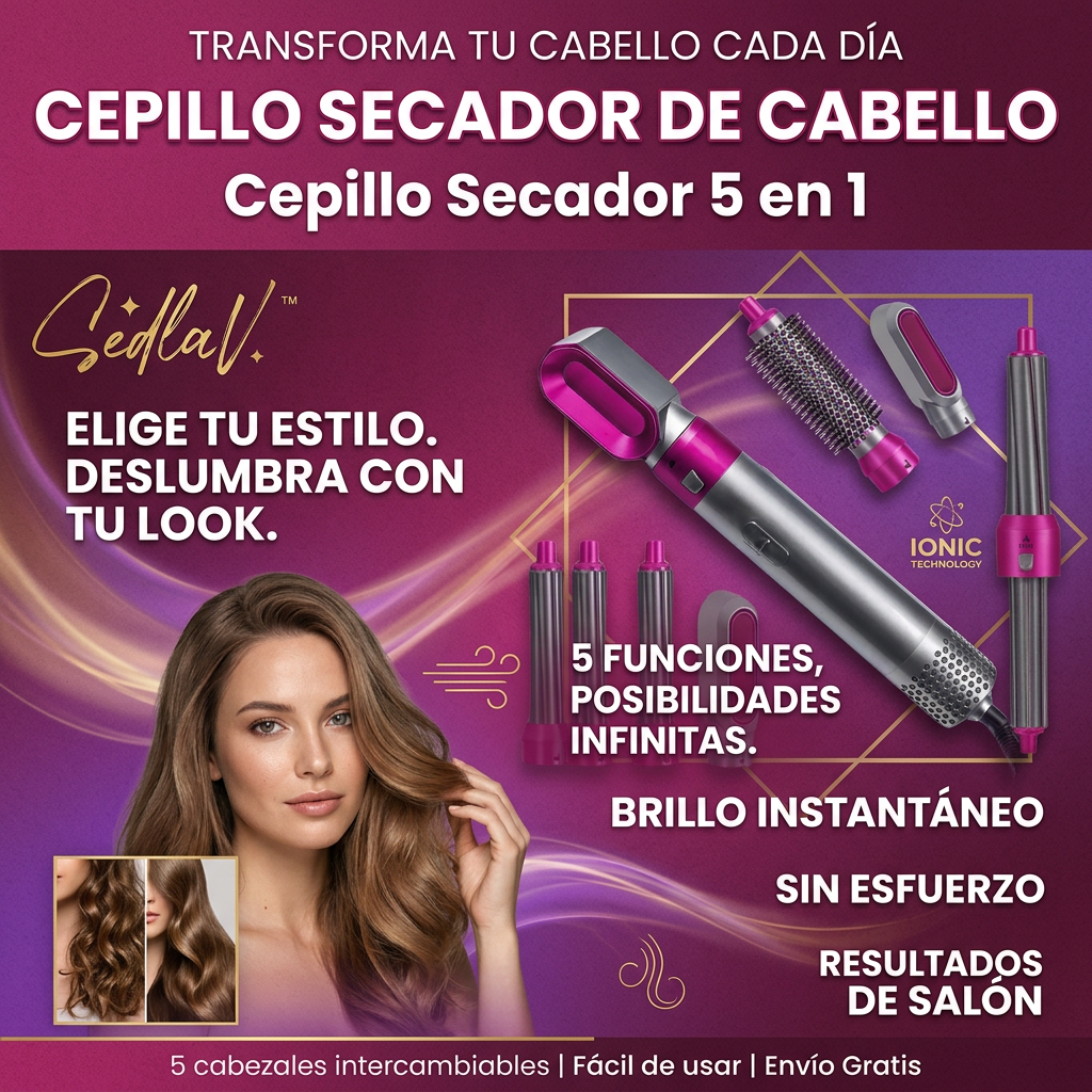 CEPILLO SECADOR 5 EN 1 [PV1-WHATSAPP-TRENDSHOP]
