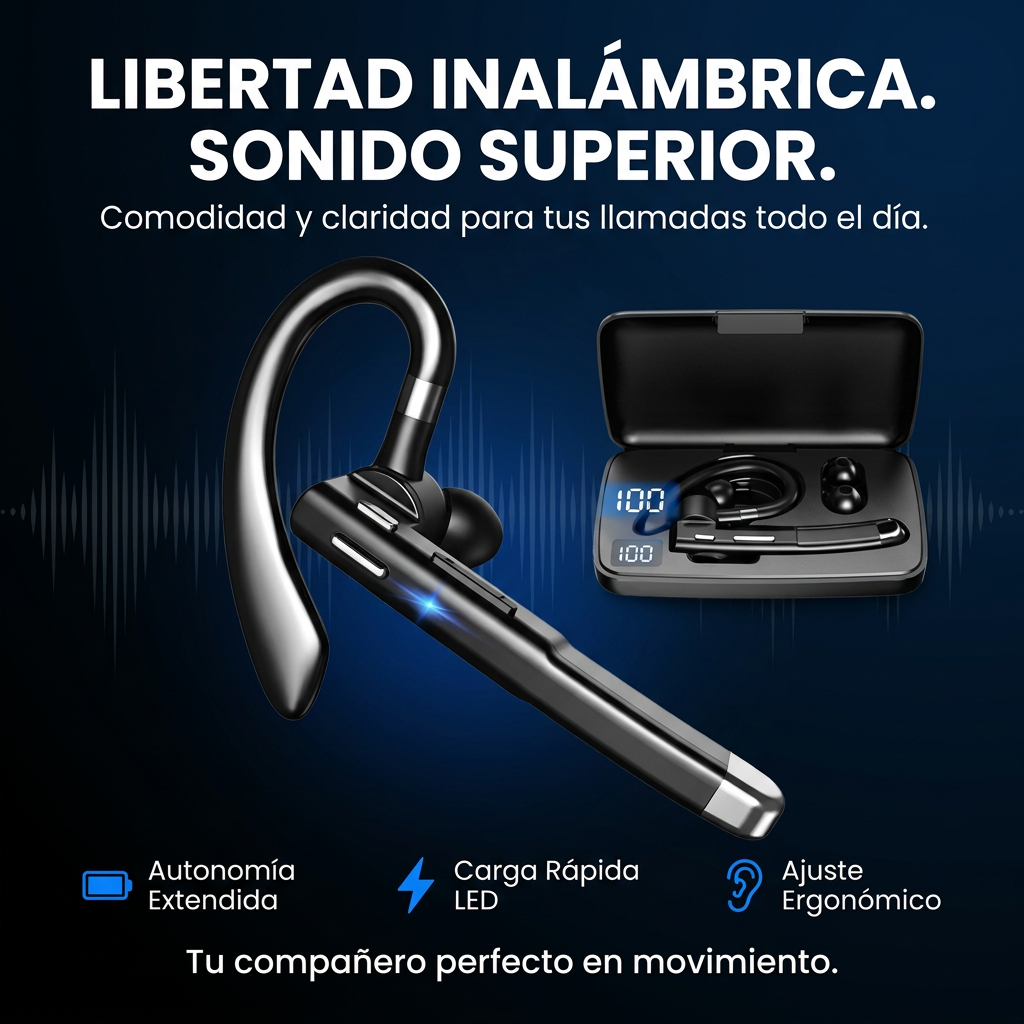 AURICULAR INALAMBRICO PARA CONDUCIR [PV1-WHATSAPP-TRENDSHOP] P2