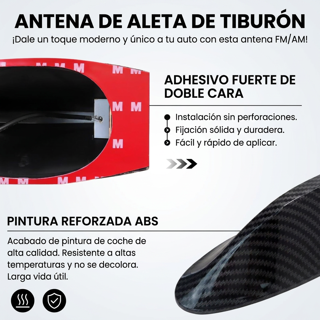 ANTENA TIBURON [PV1-WHATSAPP-TRENDSHOP]