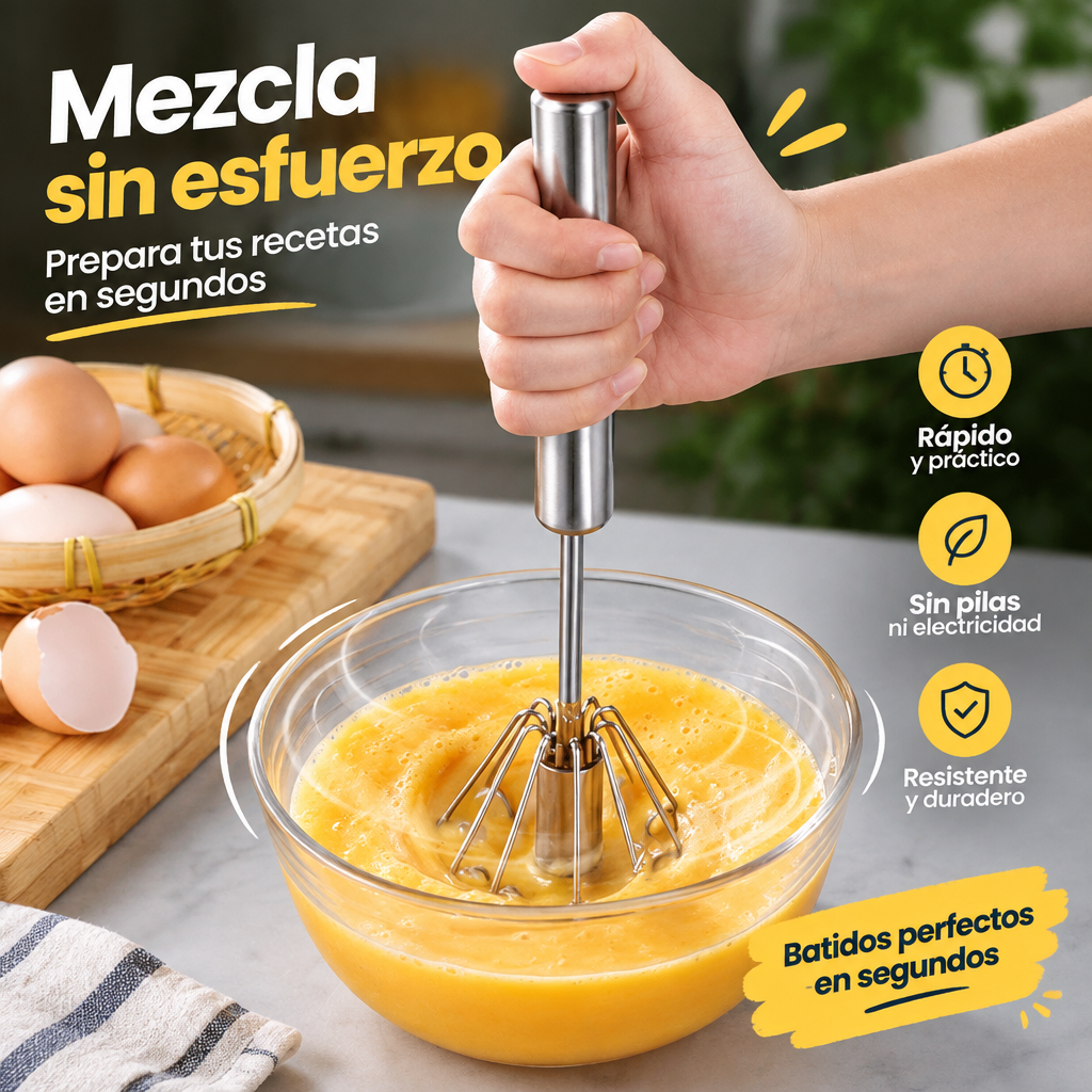 BATIDOR MANUAL GIRATORIO [PV1-WHATSAPP-TRENDSHOP]