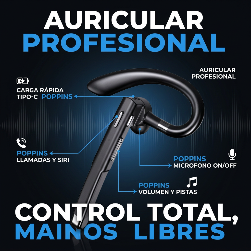 AURICULAR INALAMBRICO PARA CONDUCIR [PV1-WHATSAPP-TRENDSHOP] P2