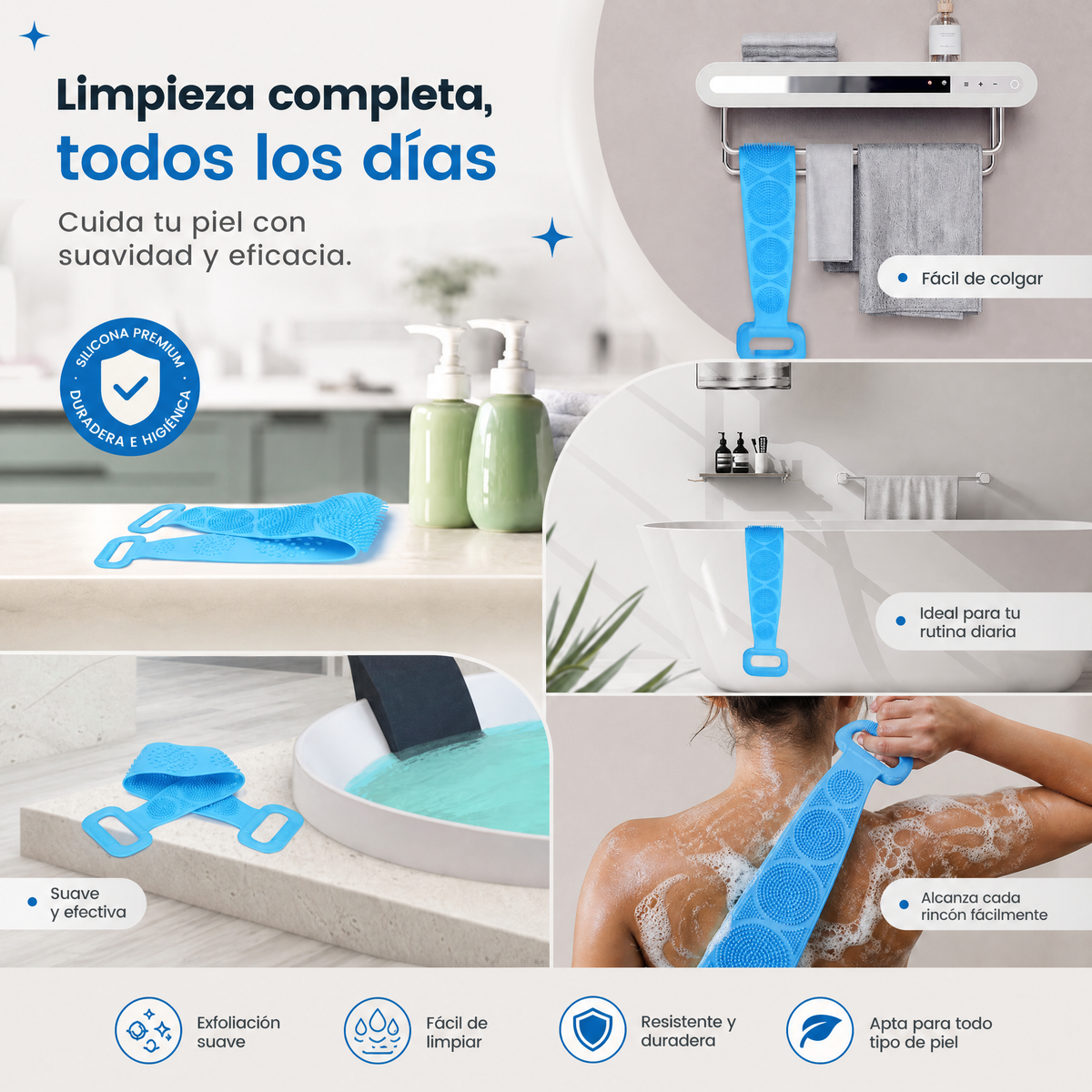 LIMPIADOR EXFOLIANTE DE SILICONA [PV1-WHATSAPP-TRENDSHOP]