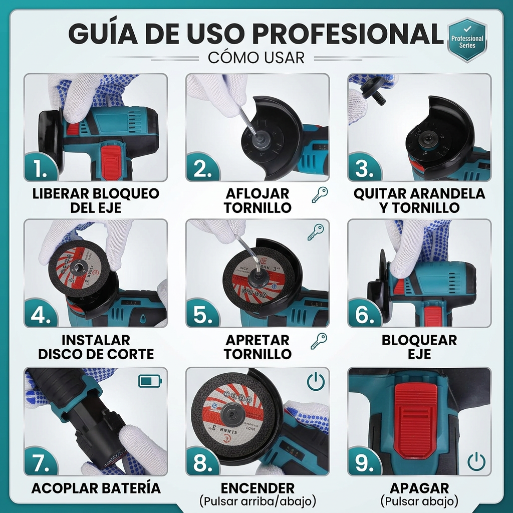 MINI AMOLADORA ANGULAR 12V [PV1-WHATSAPP-TRENDSHOP] P2