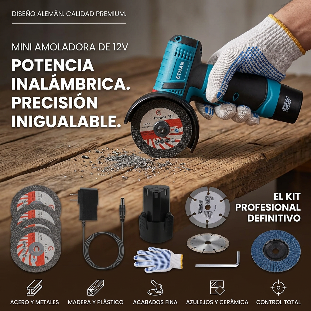 MINI AMOLADORA ANGULAR 12V [PV1-WHATSAPP-TRENDSHOP] P2