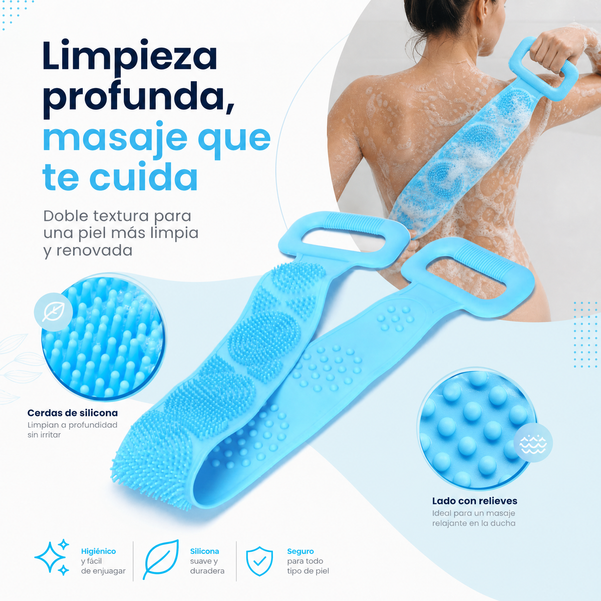 LIMPIADOR EXFOLIANTE DE SILICONA [PV1-WHATSAPP-TRENDSHOP]