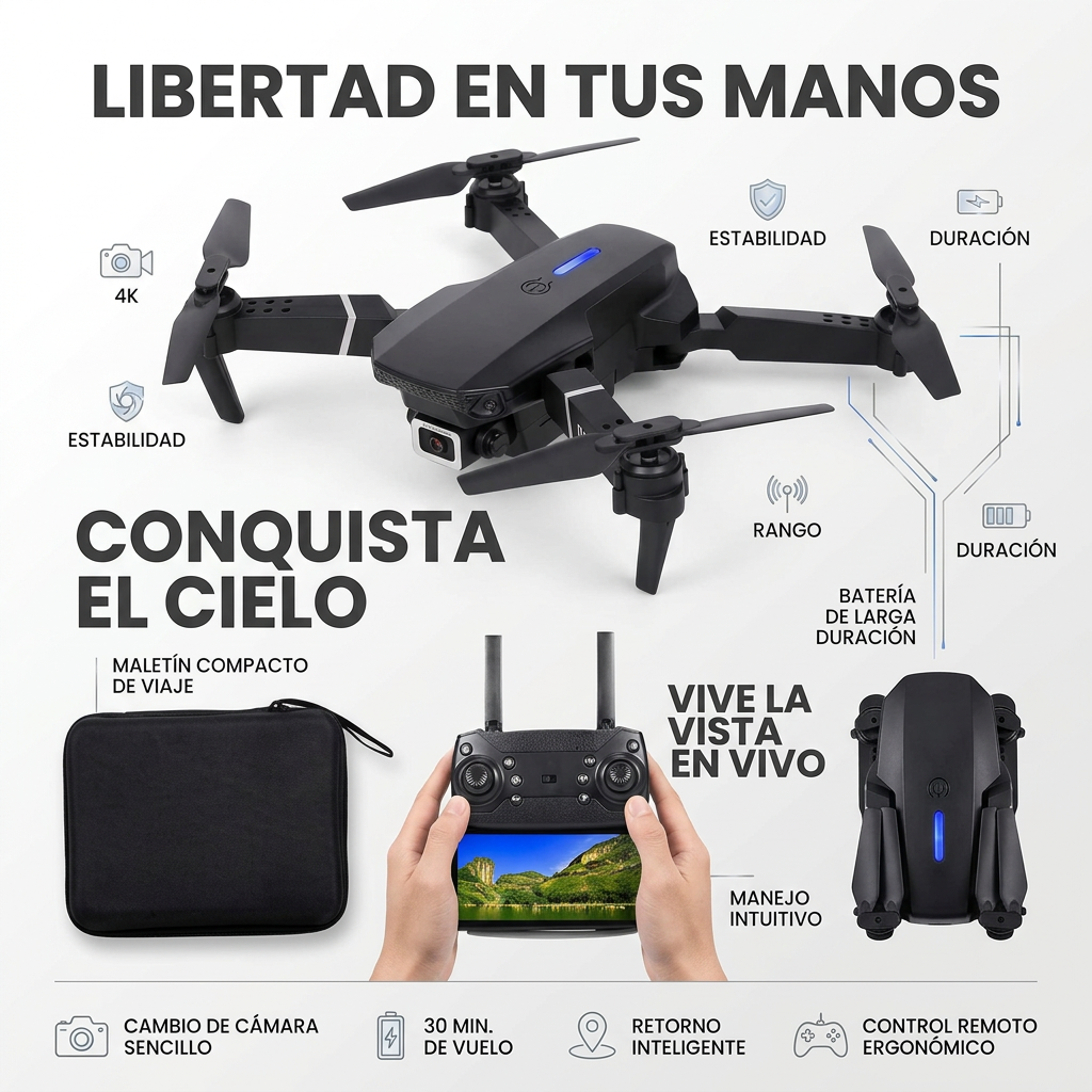 DRON E88 PRO [PV1-WHATSAPP-TRENDSHOP]