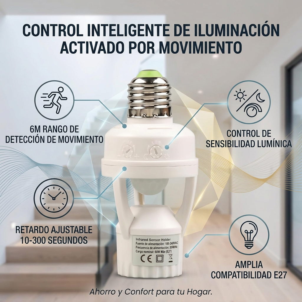 ADAPTADOR DE LUZ INTELIGENTE [PV1-WHATSAPP-TRENDSHOP]