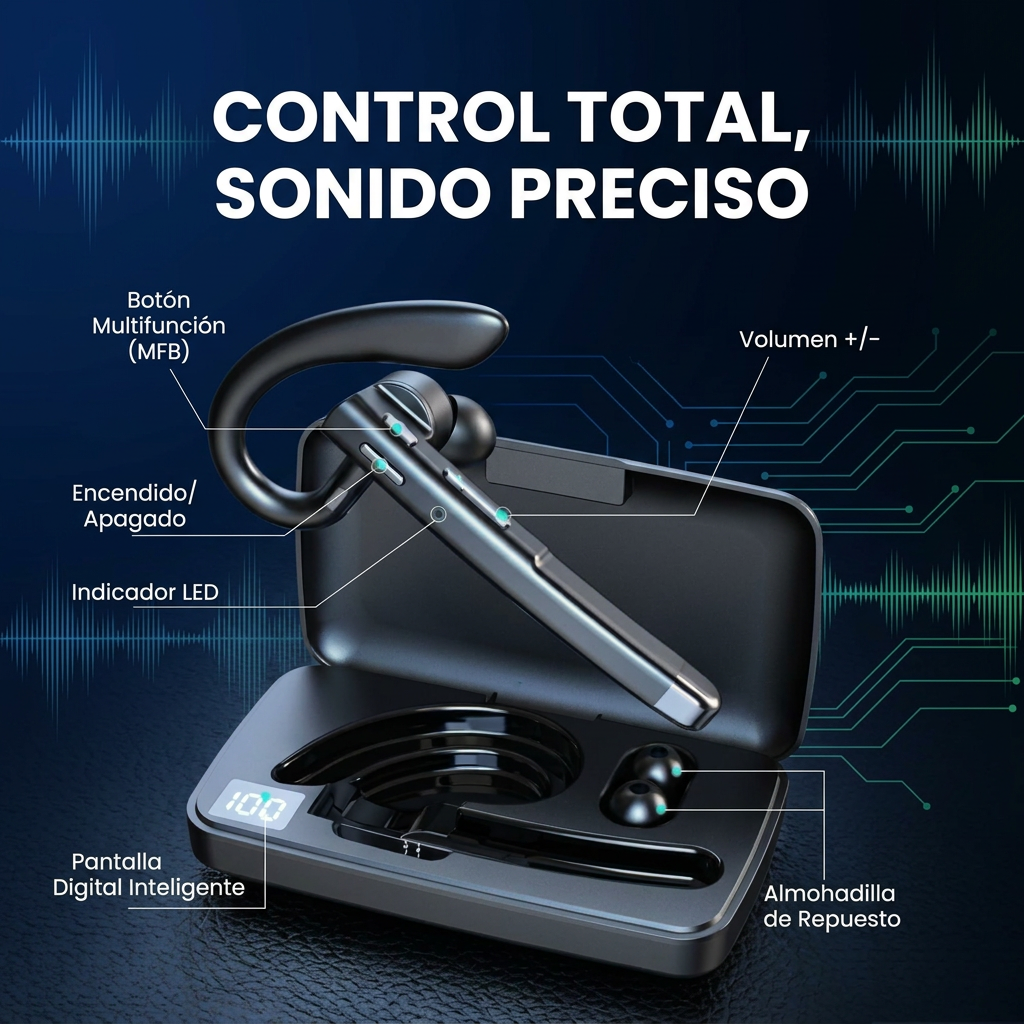 AURICULAR INALAMBRICO PARA CONDUCIR [PV1-WHATSAPP-TRENDSHOP] P2