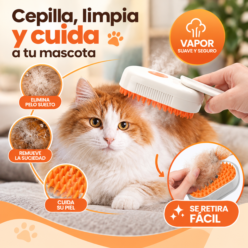 CEPILLO DE MASCOTAS A VAPOR [PV1-WHATSAPP-TRENDSHOP]