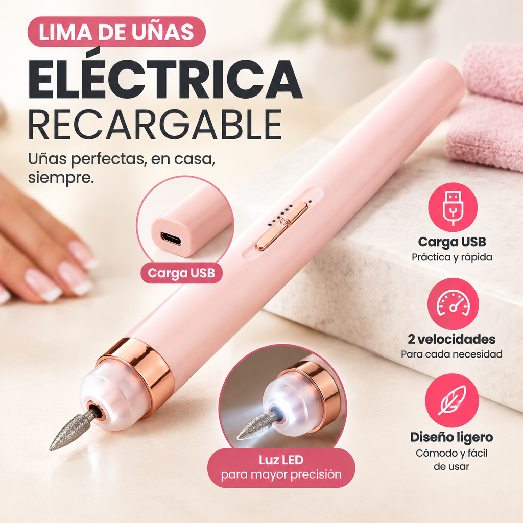 PULIDOR DE UÑAS RECARGABLE [PV1-WHATSAPP-TRENDSHOP]